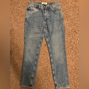 We The Free Curvy Straight Leg Jeans in Classic Blue